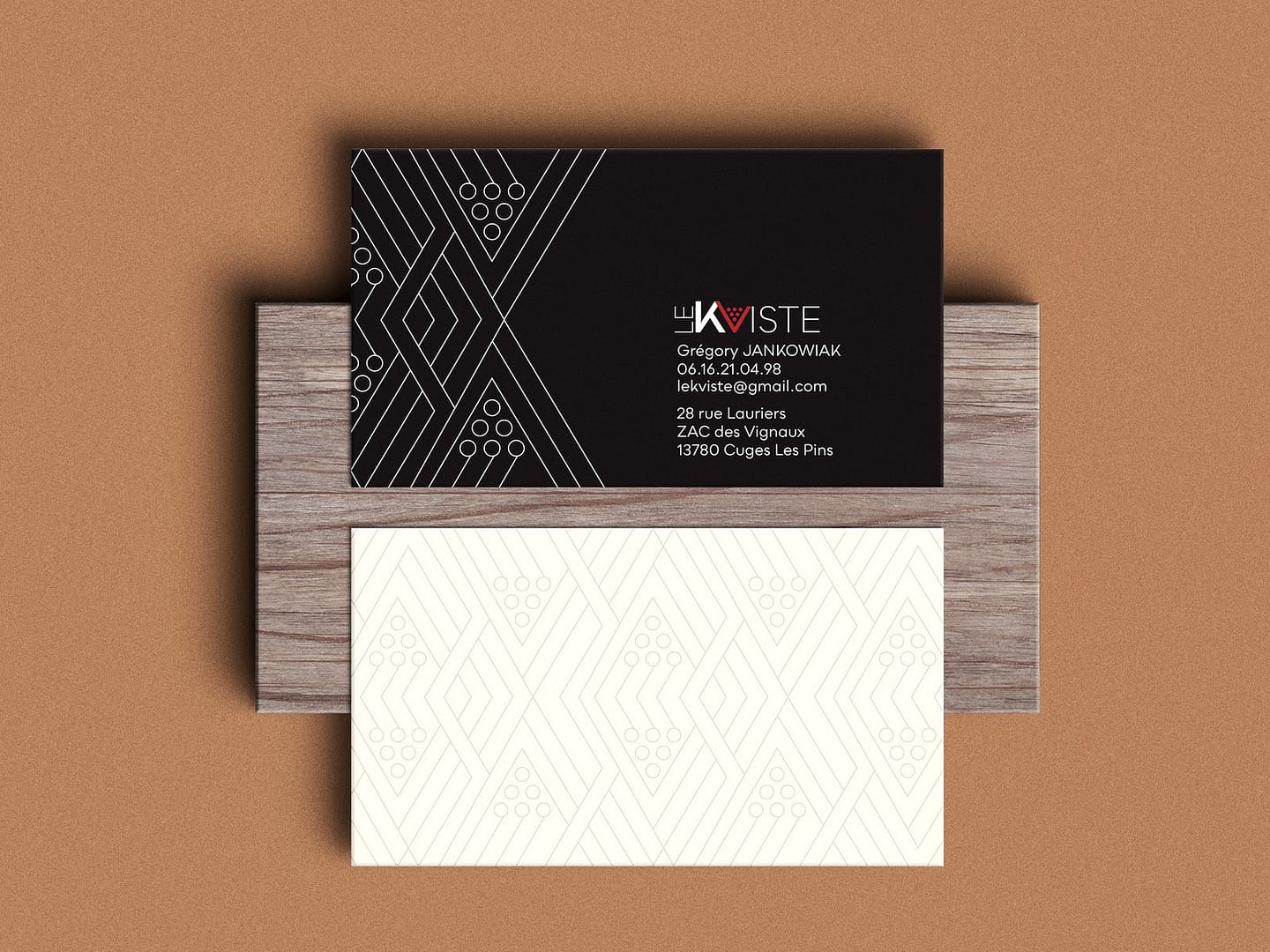 Carte de visite pour un caviste